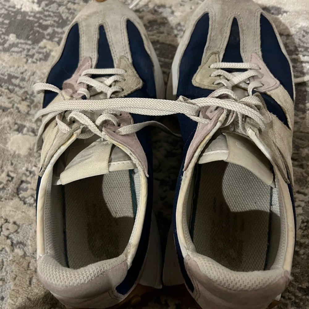 New Balance Natural Indigo Raw Amethyst 327 Sneakers Size 8 US $125 - Picture 7 of 9